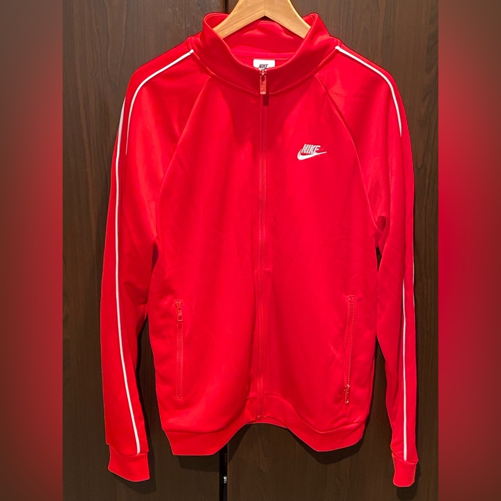 NWT Nike red zip up sweater